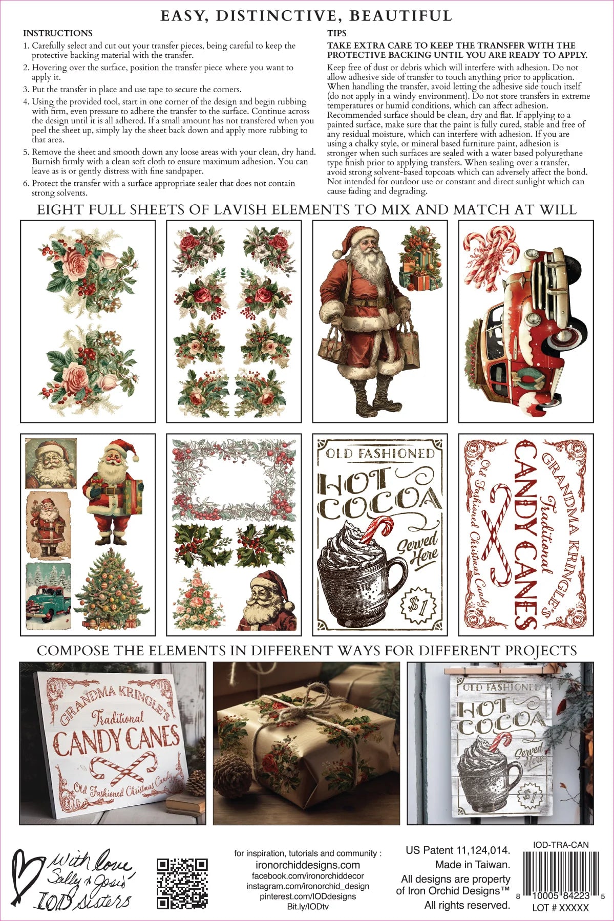 Candy Cane Cottage IOD Transfer 8x12 Pad™