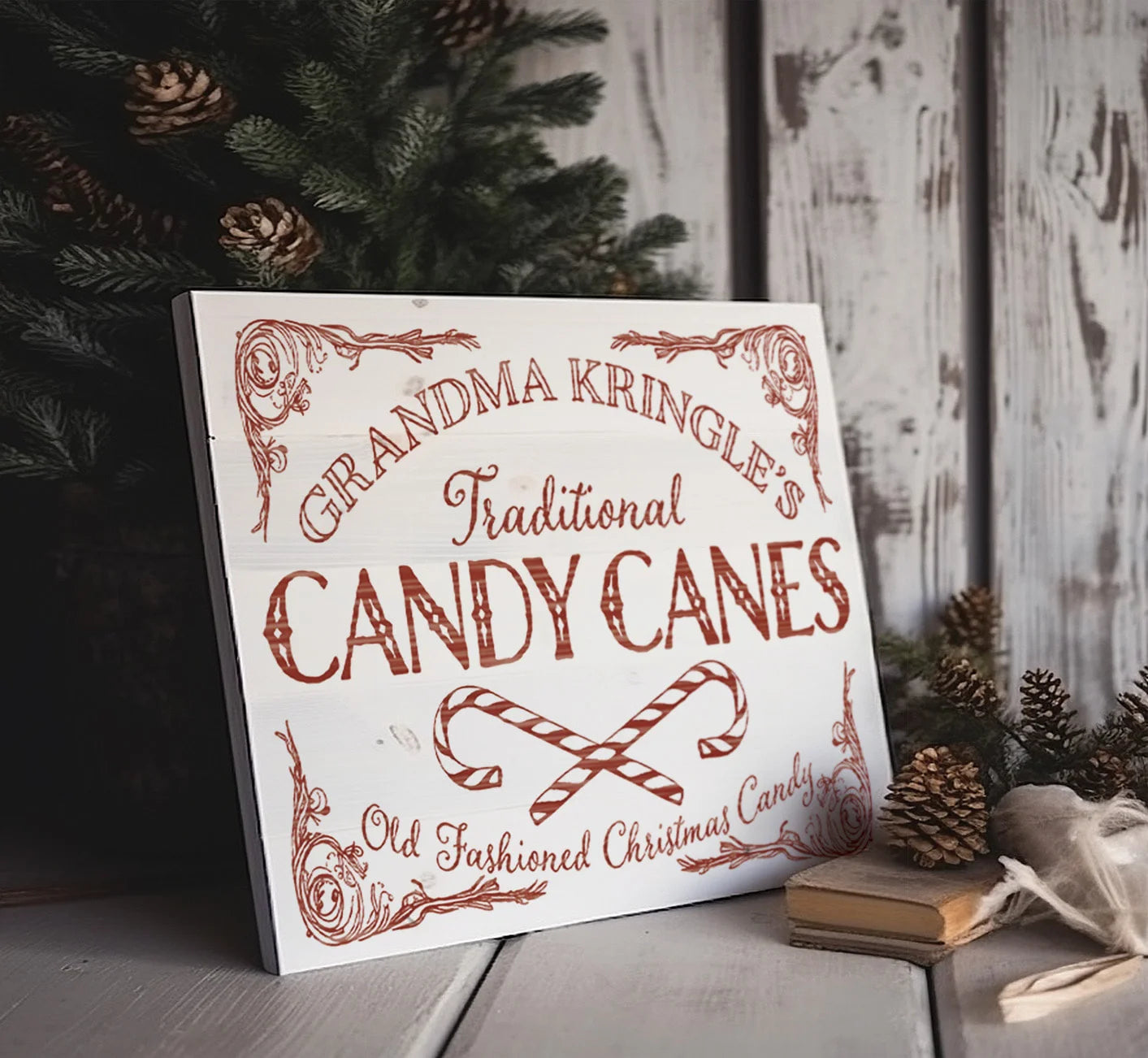 Candy Cane Cottage IOD Transfer 8x12 Pad™