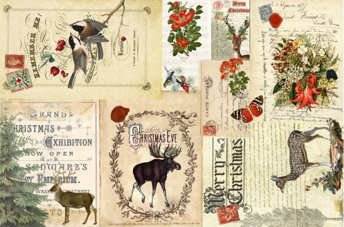 Christmas Masterboard Decoupage Paper by Roycycled Treasures