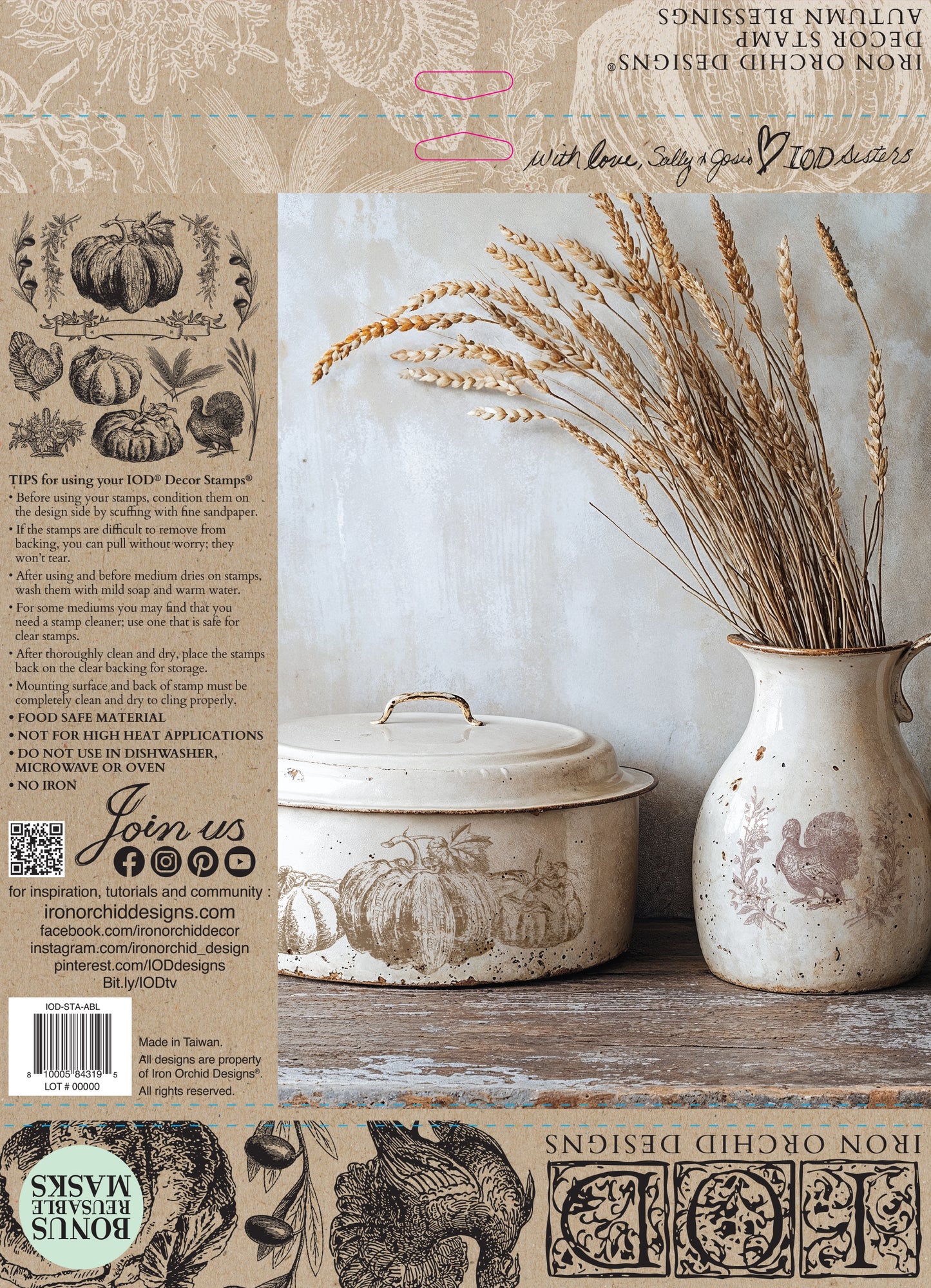 IOD Autumn Blessings Stamp Holiday 2025
