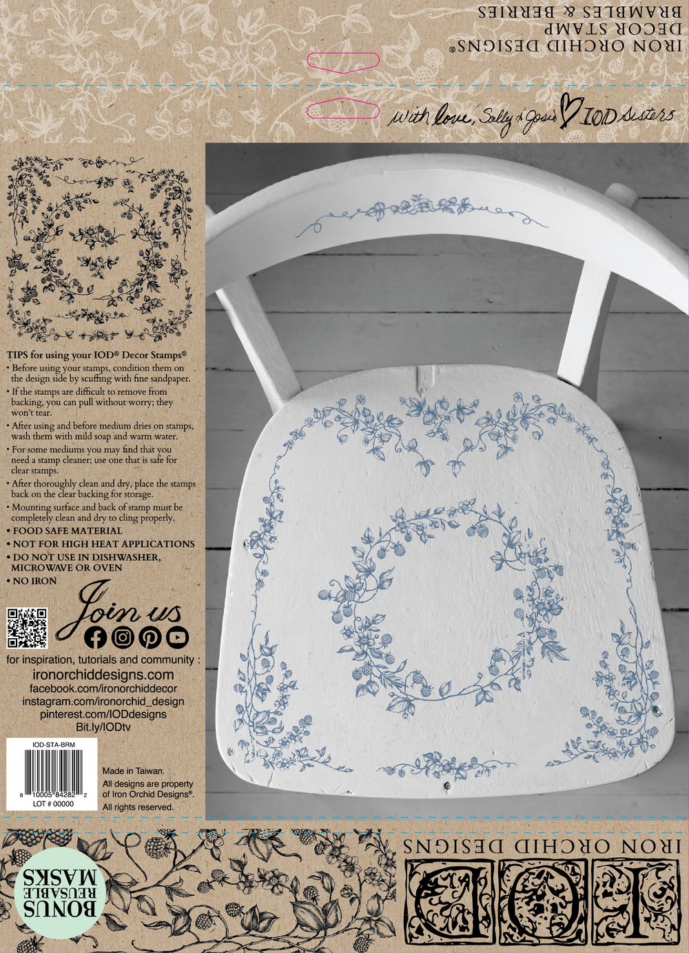 Brambles & Berries 12x12 IOD Stamp™
