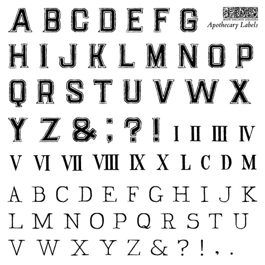 Apothecary Labels 6x6 IOD Stamp™