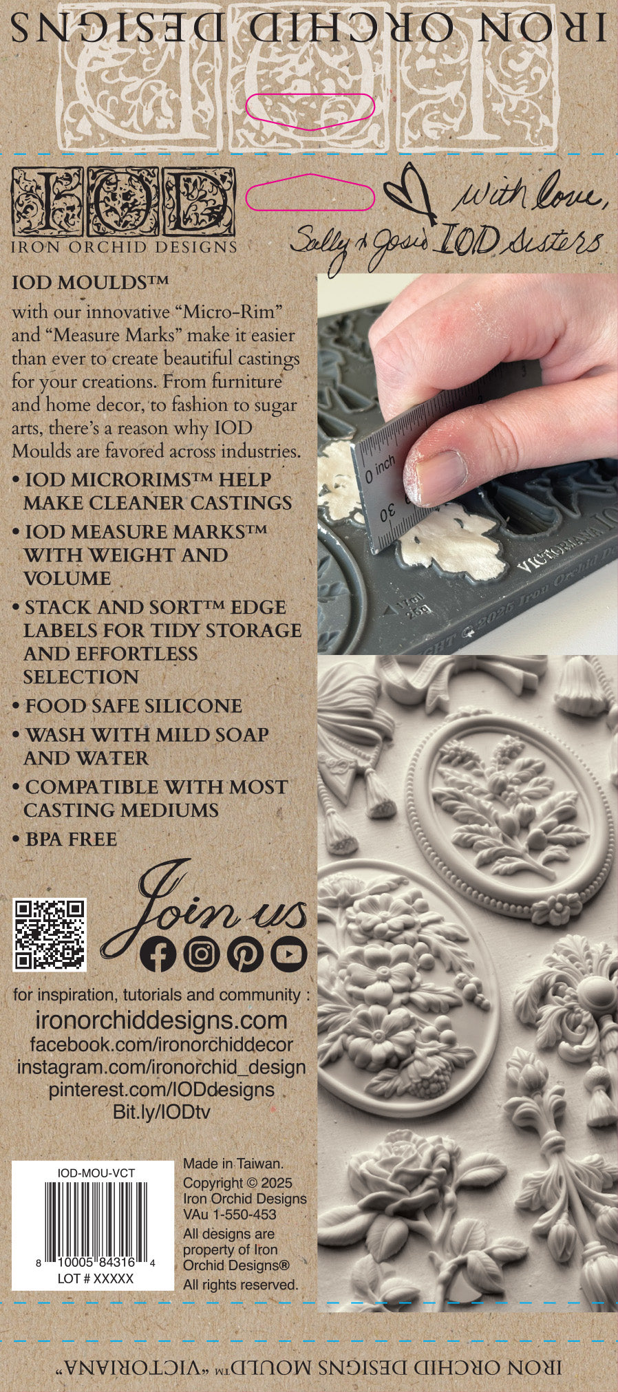 IOD Victoriana 6 x 10 Mould Holiday 2025