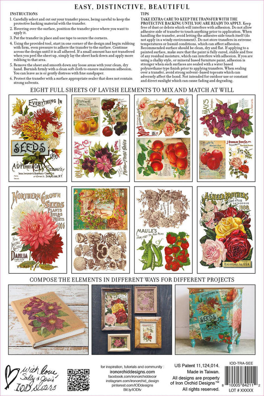 Seed Catalogue Eight 8” x 12” Sheets