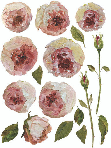 Painterly Florals 12” x 16” IOD Transfer 8 Page Booklet