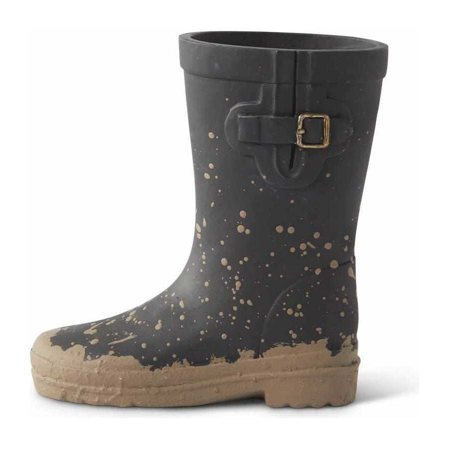 7 inch Black Resin Rainboot Wallmount