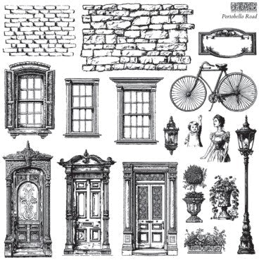 IOD Portobello Road Stamp 12” x 12” 2 Sheet Set