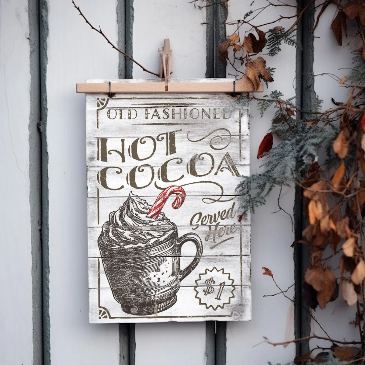 Candy Cane Cottage IOD Transfer 8x12 Pad™