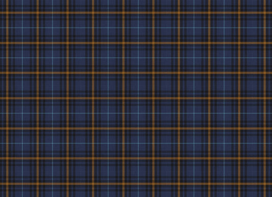 Roycycled Blue Tartan 20" x 29" Decoupage Paper