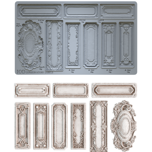 CONSERVATORY LABELS 6X10 IOD MOULD™