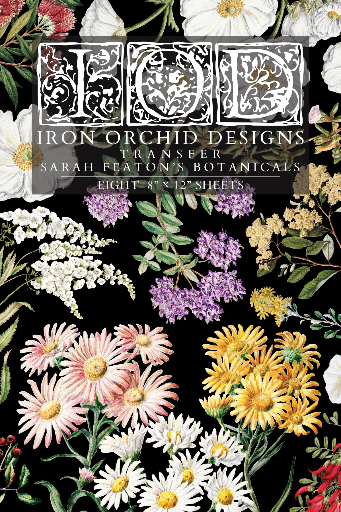 IOD Sarah Featon's Botanicals 8" x 12" Transfer