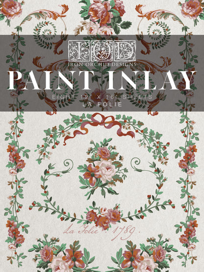 IOD La Folie Paint Inlay 12" x 16" Pad Holiday 2025