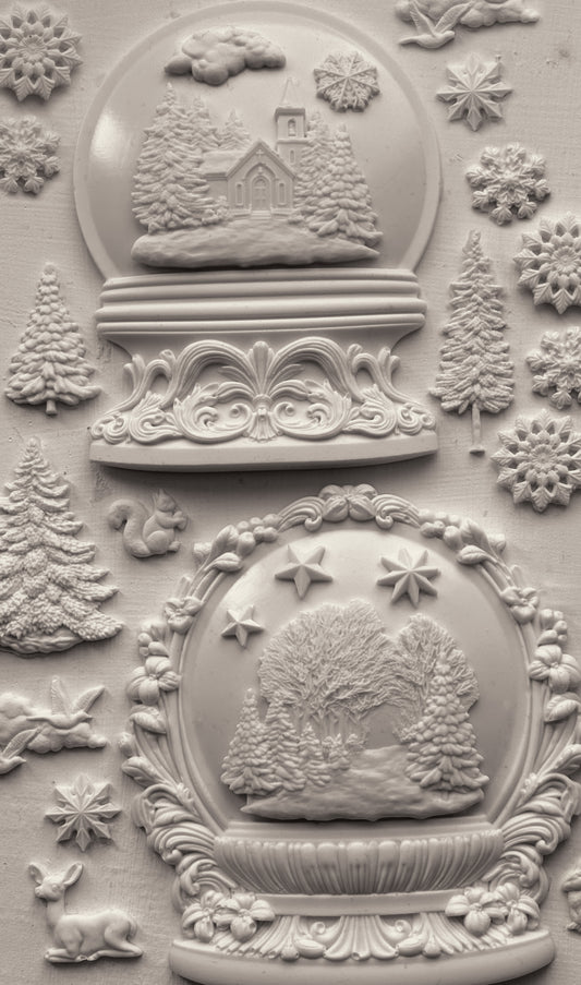 IOD Snow Globe Mould Holiday 2025