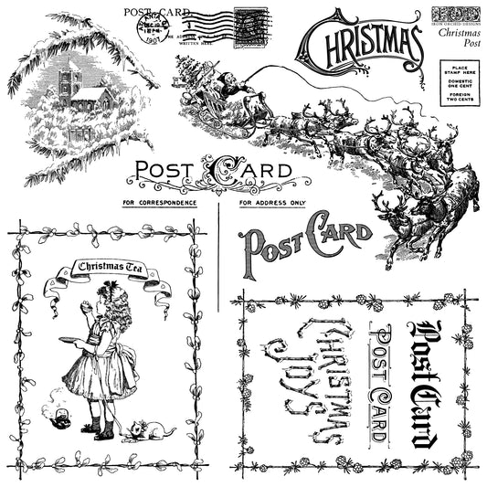 IOD Christmas Post 12" x 12" Stamp Holiday 2025
