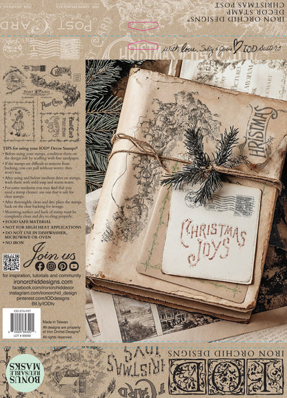 IOD Christmas Post 12" x 12" Stamp Holiday 2025