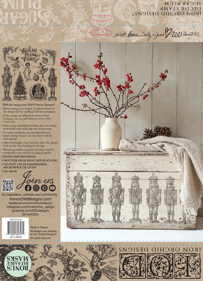 IOD Sugar Plum 12" x 12" Stamp  Holiday 2025