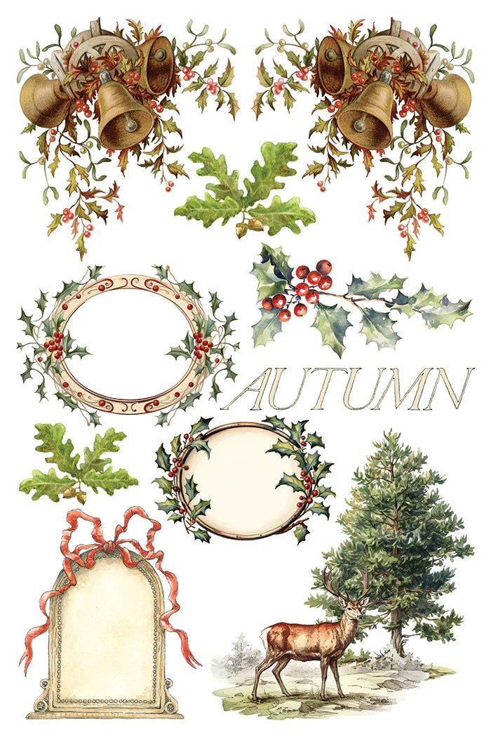 IOD Santa's Hollow Transfer 8" x 12" Pad Holiday 2025