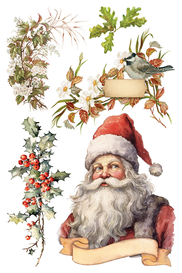 IOD Santa's Hollow Transfer 8" x 12" Pad Holiday 2025