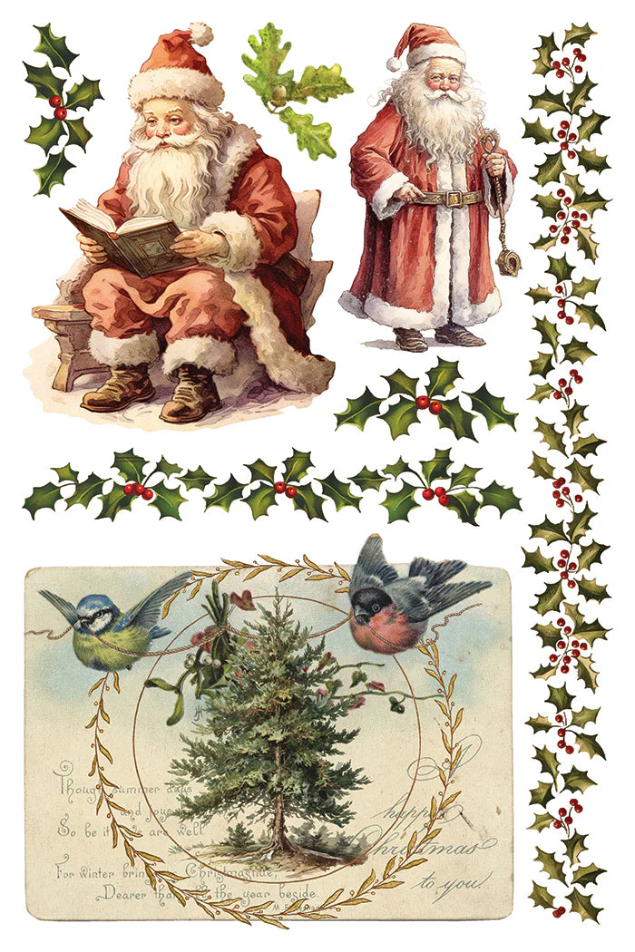 IOD Santa's Hollow Transfer 8" x 12" Pad Holiday 2025