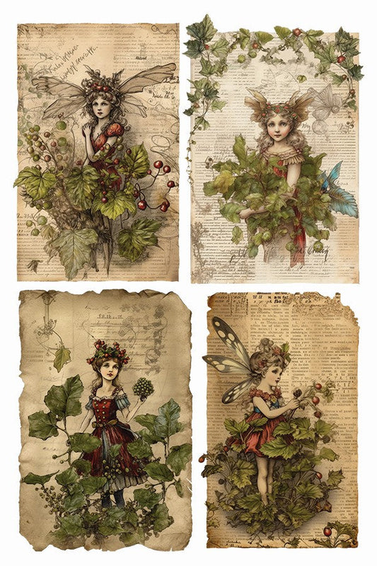 IOD Fairy Merry Christmas 8” x 12” Transfer