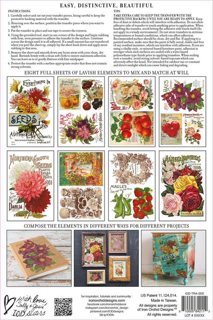 Seed Catalogue Eight 8” x 12” Sheets