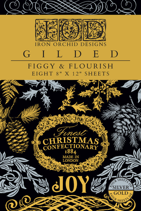 IOD Figgy & Flourish Foil Transfer 8" x 12" Pad Holiday 2025