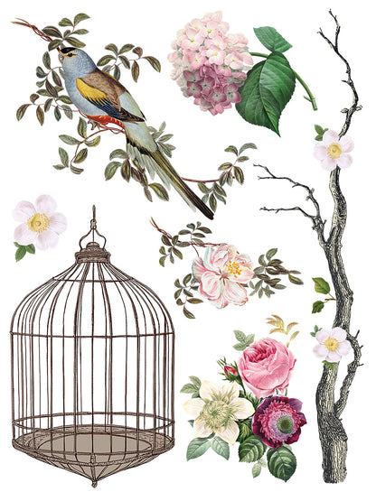 Menagerie IOD 12” x 16” Eight Page Decor Transfer