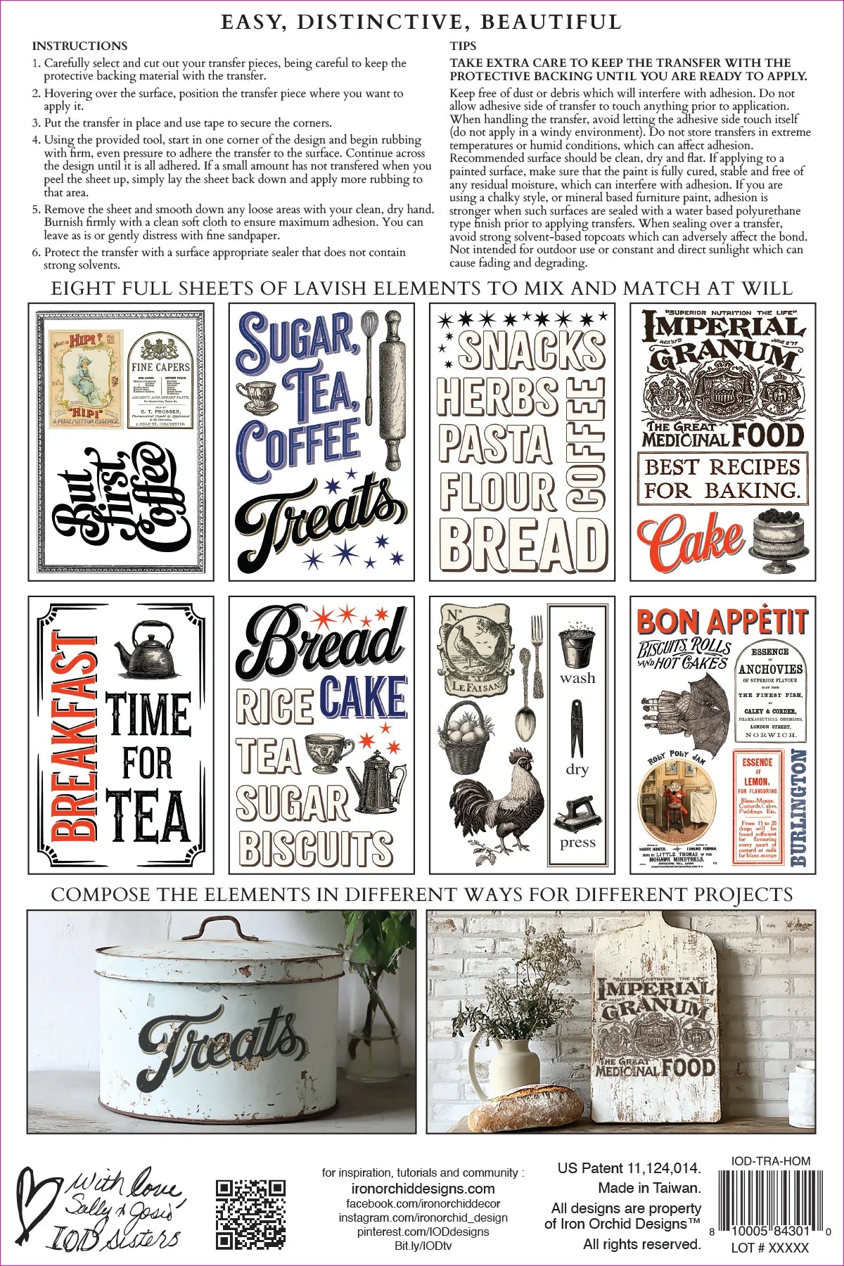 Home Sweet Home 8” x 12” IOD Decor Transfer