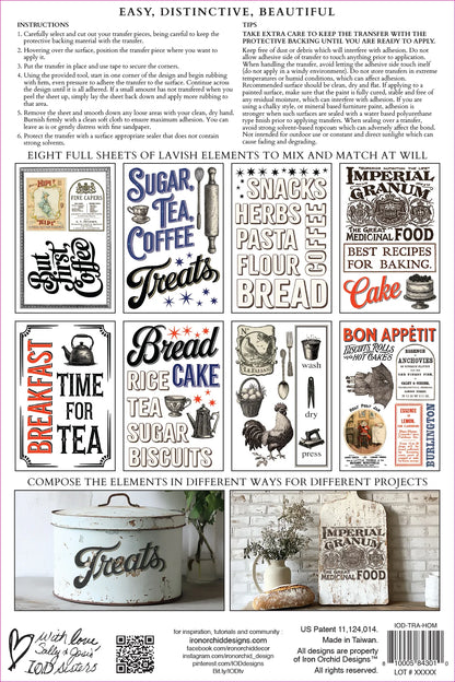 Home Sweet Home 8” x 12” IOD Decor Transfer