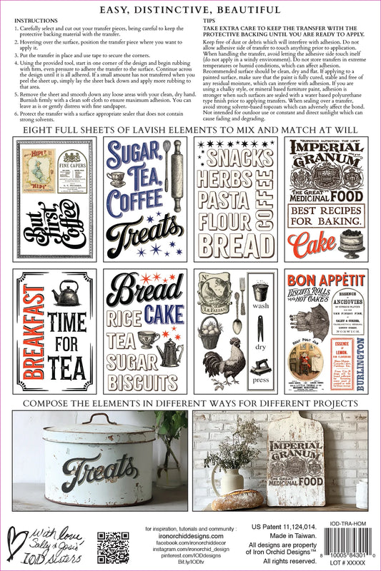 Home Sweet Home 8” x 12” IOD Decor Transfer