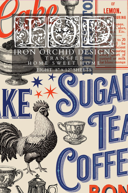 Home Sweet Home 8” x 12” IOD Decor Transfer