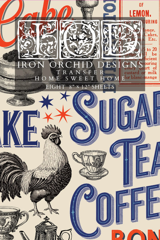 Home Sweet Home 8” x 12” IOD Decor Transfer