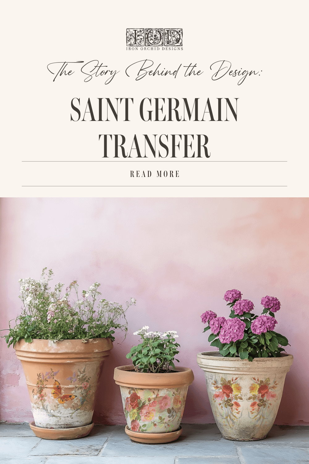 Saint Germain IOD 12” x 16” Transfer