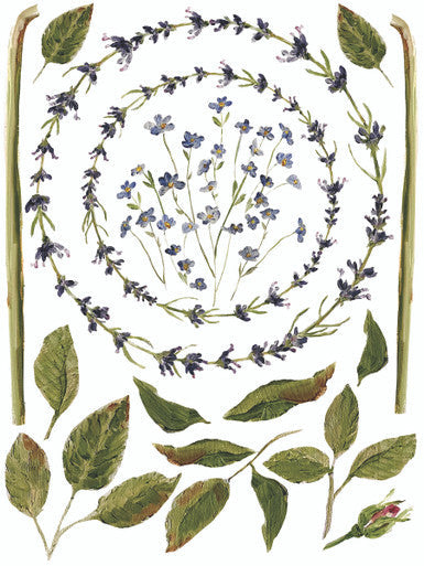 Painterly Florals 12” x 16” IOD Transfer 8 Page Booklet