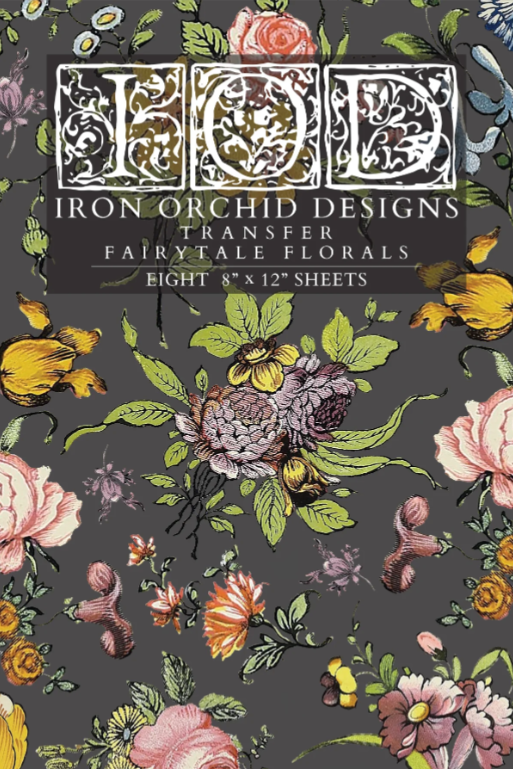Fairytale Florals Decor Transfer™ by IOD (Pad of 8 - 8"x12" sheets)