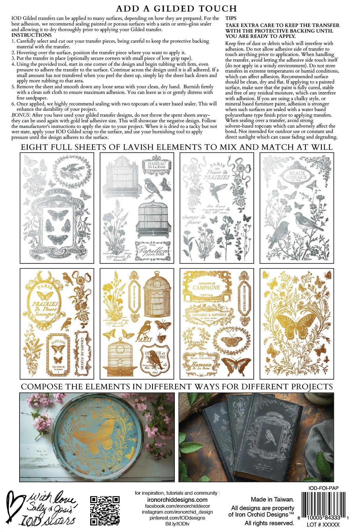 Papillon IOD Foil Transfer 8x12 Pad™ Spring release 2026