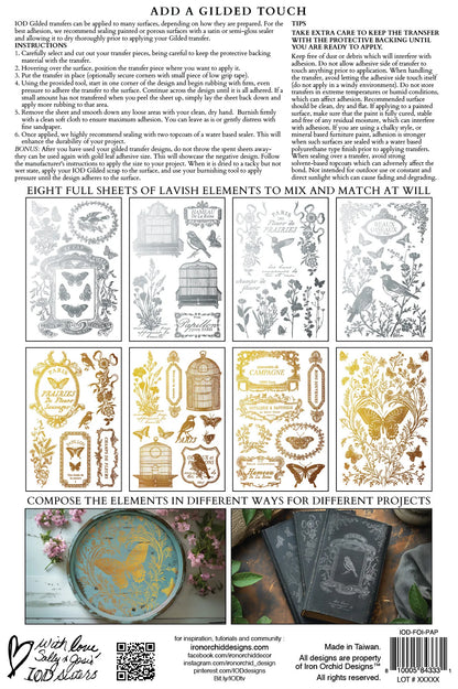 Papillon IOD Foil Transfer 8x12 Pad™ Spring release 2026