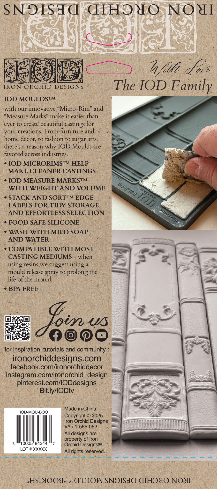 Bookish 6x10 IOD Mould