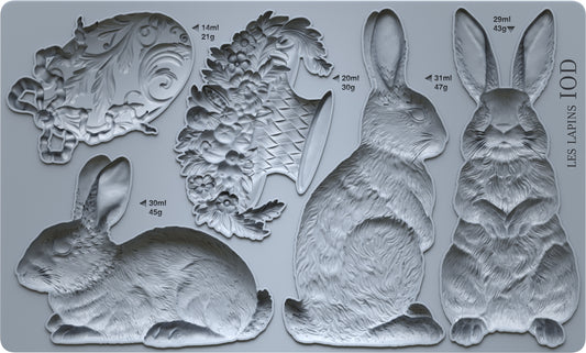 Les Lapins 6 x 10 IOD Mould IOD Spring 2026