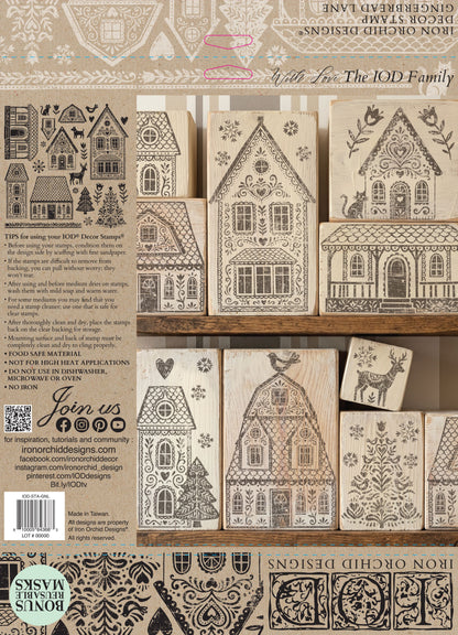 Gingerbread Lane 12x12 IOD Stamp™