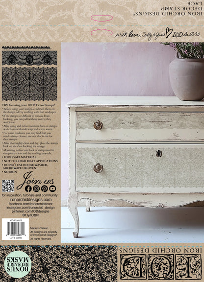 Lace 12x12 IOD Stamp™ IOD Spring Release 2026