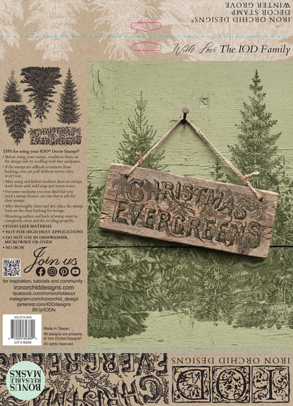 Winter Grove 12x12 IOD Stamp™