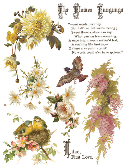 Flowers by the Poets IOD Transfer 12x16 Pad