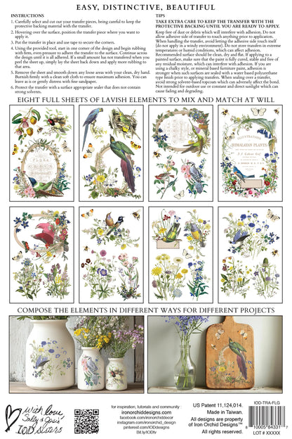 Flora Greca IOD Transfer 8x12 Pad™ Spring Release 2026
