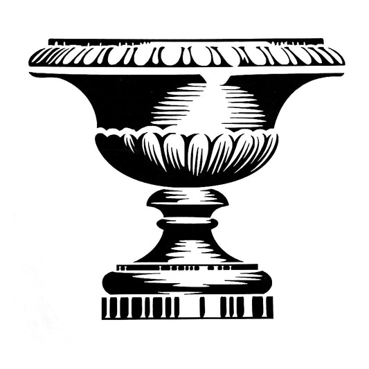 Roycycled Stencil Urn 12" x 12" 10 Milliter Mylar Stencil