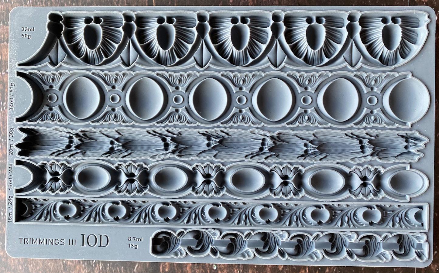 Trimmings 3 6X10 IOD Moulds™