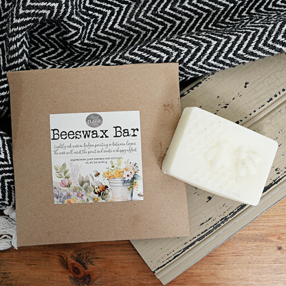 Sweet Pickins Beeswax Bar for creating a chippy distressed paint finish